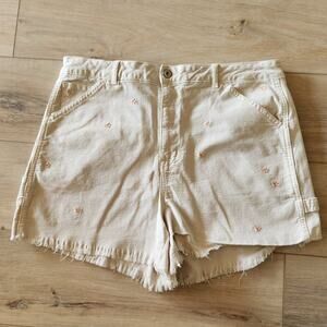 American Eagle Stretch Highest Rise 90s Boyfriend Short Womens Size 16 Beige